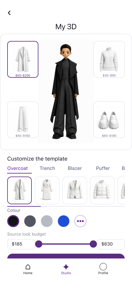 MatterFit My 3D studio product preview